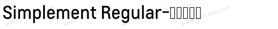 Simplement Regular字体转换